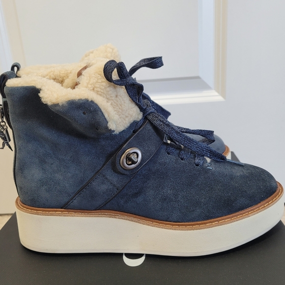 Brand New Coach Urban Hiker Suede Boots - Denim colour - 8B - Picture 7 of 9